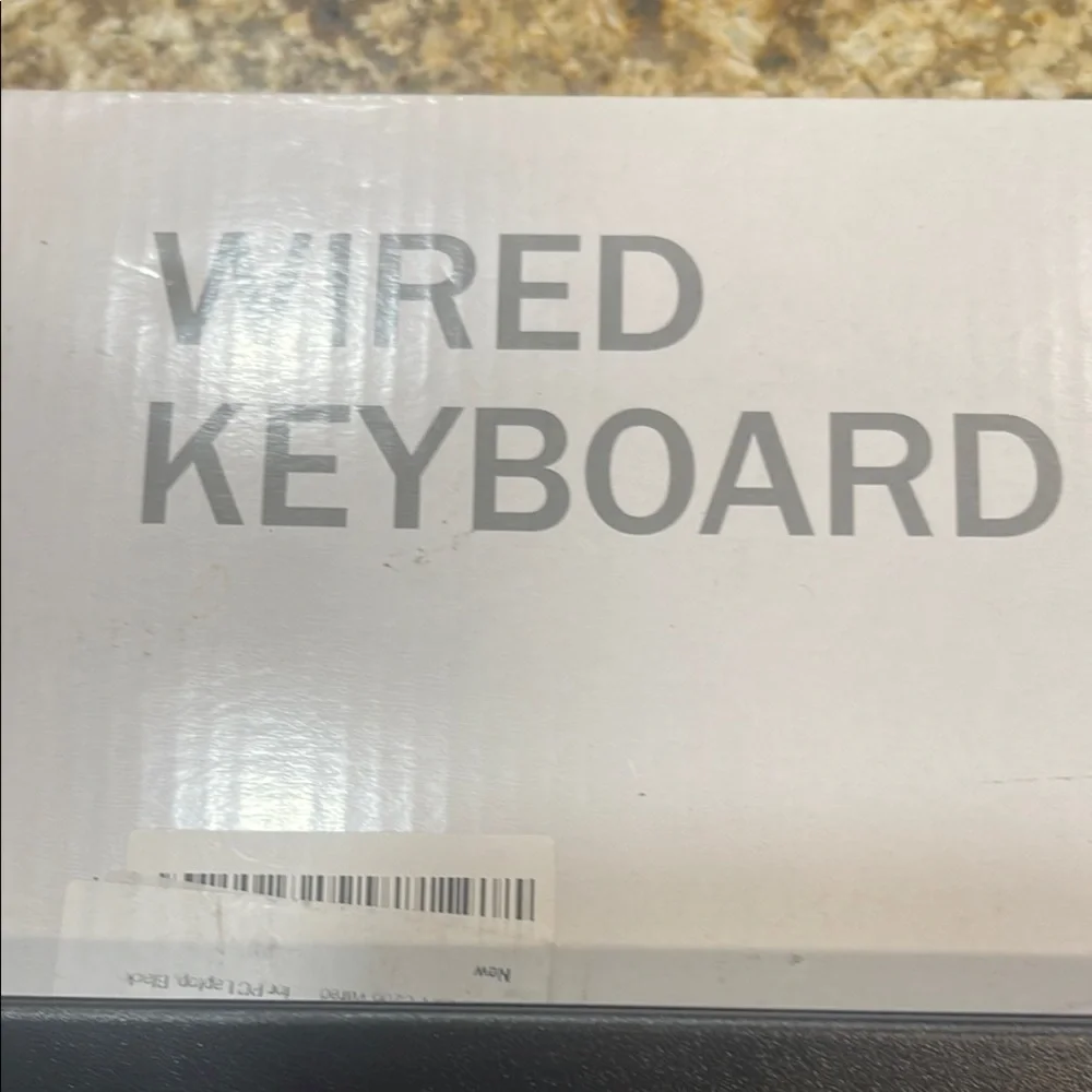 Black Wired Keyboard